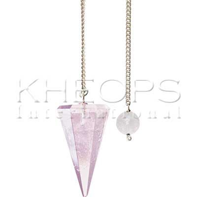 Pendulum-Rose Quartz-Hexagonal