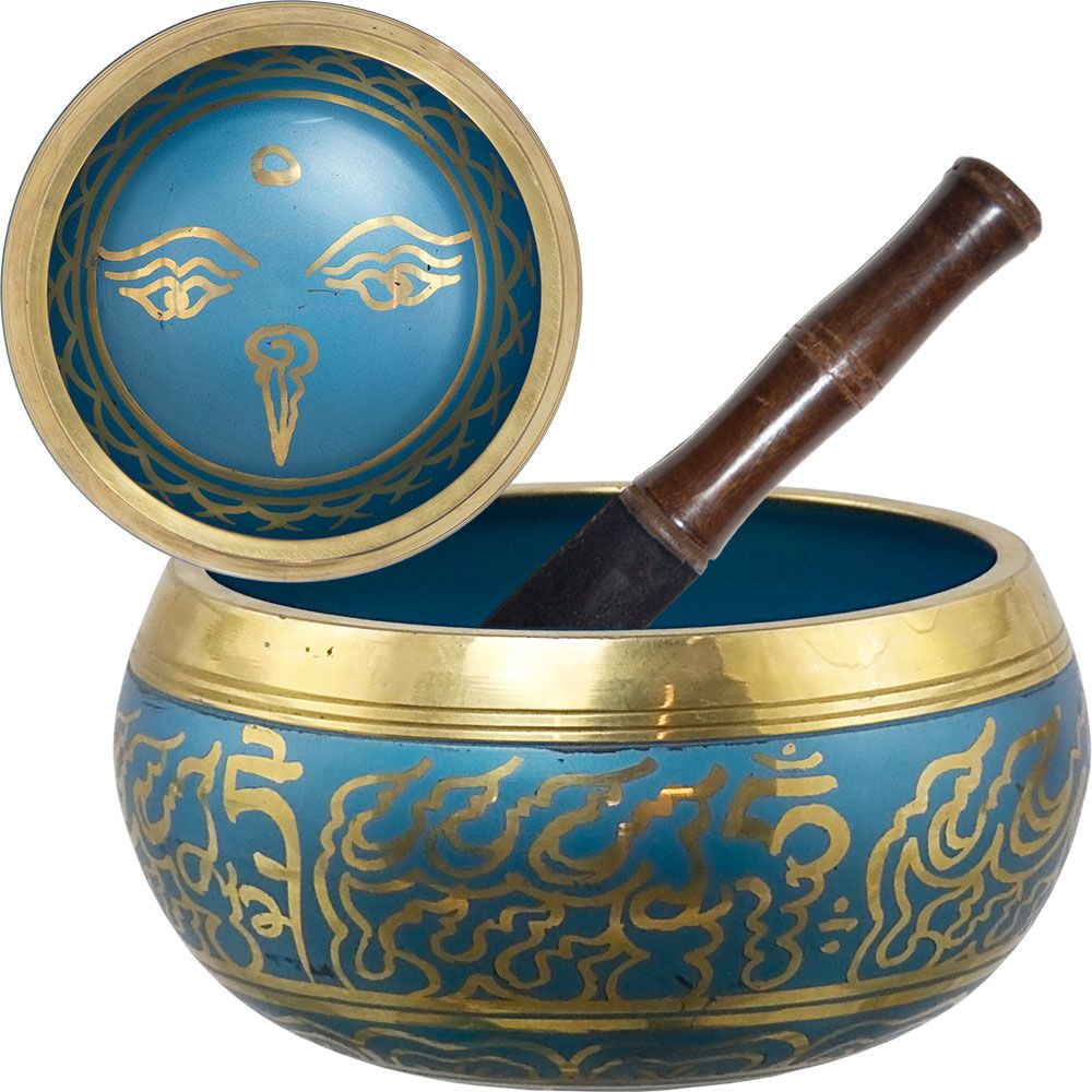 Singing Bowl Blue Buddha Eye