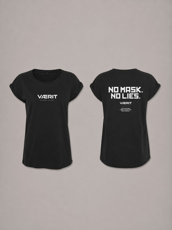 VÆRIT Ladies Shoulder Tee - Black