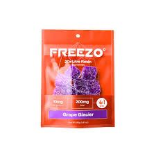 FREEZO 20MG LIVE RESIN GUMMIES (20CT/BAG, 400MG/BAG) Grape Glacier