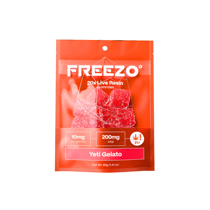 FREEZO 10MG LIVE RESIN GUMMIES (20CT/BAG, 200MG/BAG) Yeti Gelato