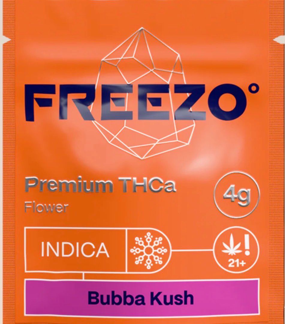 FREEZO: 4g Flower Uncoated - Bubba Kush INDICA