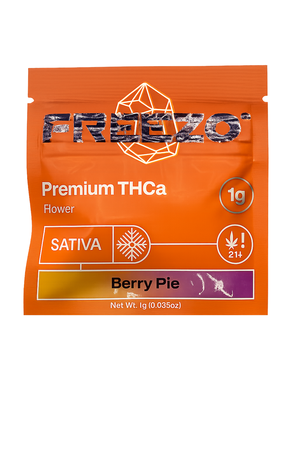 FREEZO: 1gram Flower Uncoated - Berry Pie SATIVA