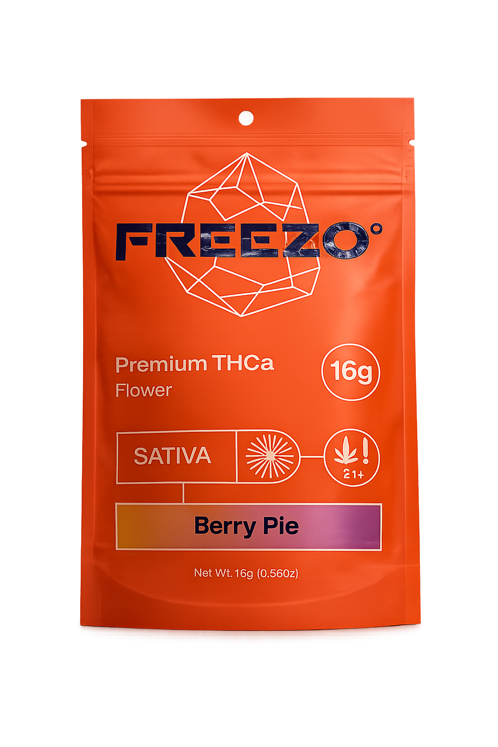 FREEZO: 16g Flower Uncoated - Berry Pie SATIVA