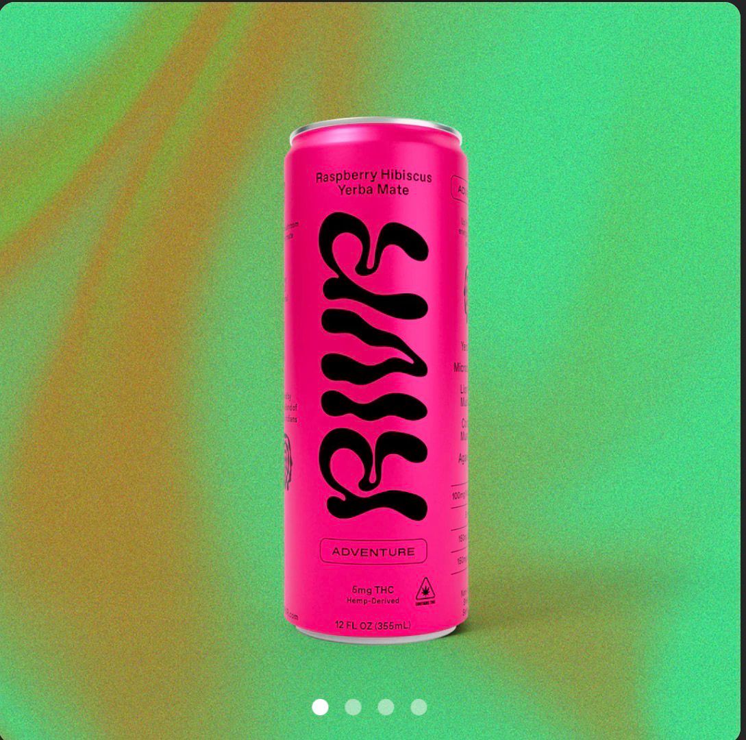 RIVR : ADVENTURE Raspberry Hibiscus Yerba Mate - Drink 5mg