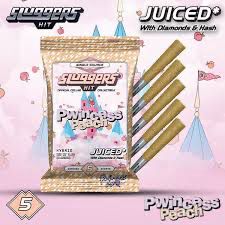 Sluggers HIT: 5 Infused Joints JUICED* With Diamonds & Hash - Pwincess Peach HYBRID