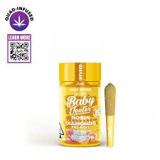 Baby Jeeter: 5pk INFUSED Pre-Rolls • Rosin Enhanced Diamonds - Maui Wowie SATIVA