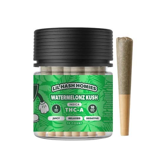 Hidden Hills: Lil Hash Homies • 10pk THC-A Pre-Rolls - Watermelonz Kush INDICA