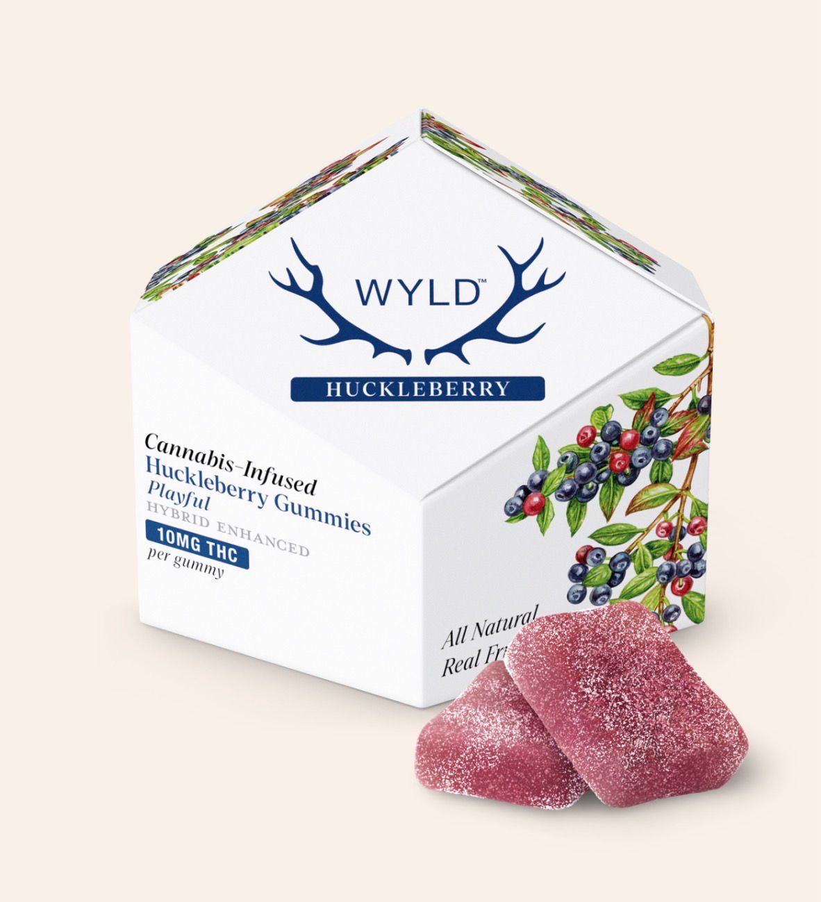 WYLD: 100mg Cannabis-Infused Gummies - Huckleberry HYBRID