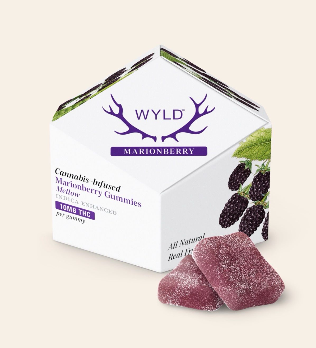WYLD: 100mg Cannabis-Infused Gummies - Marionberry HYBRID