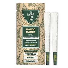 Hidden Hills: 2x Pre-Roll • Diamond Pave Coated Hashhole - Mango Mamba INDICA