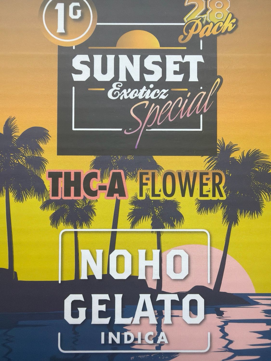 SUNSET Exotic THC-A Flower - NOHO GELATO 1g