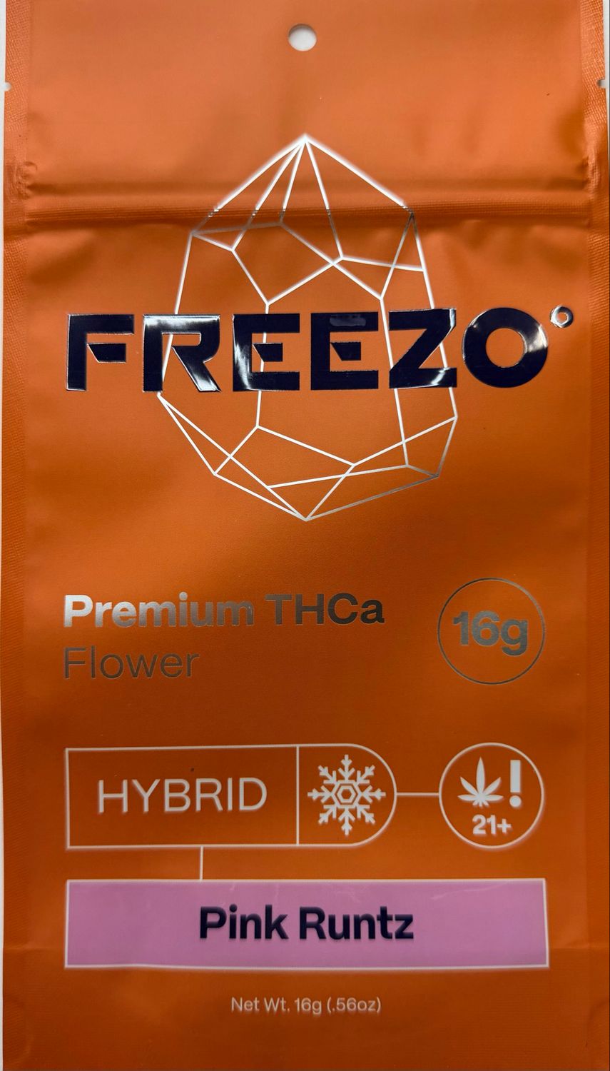 FREEZO: 16g Flower (smalls) Uncoated - Pink Runtz HYBRID