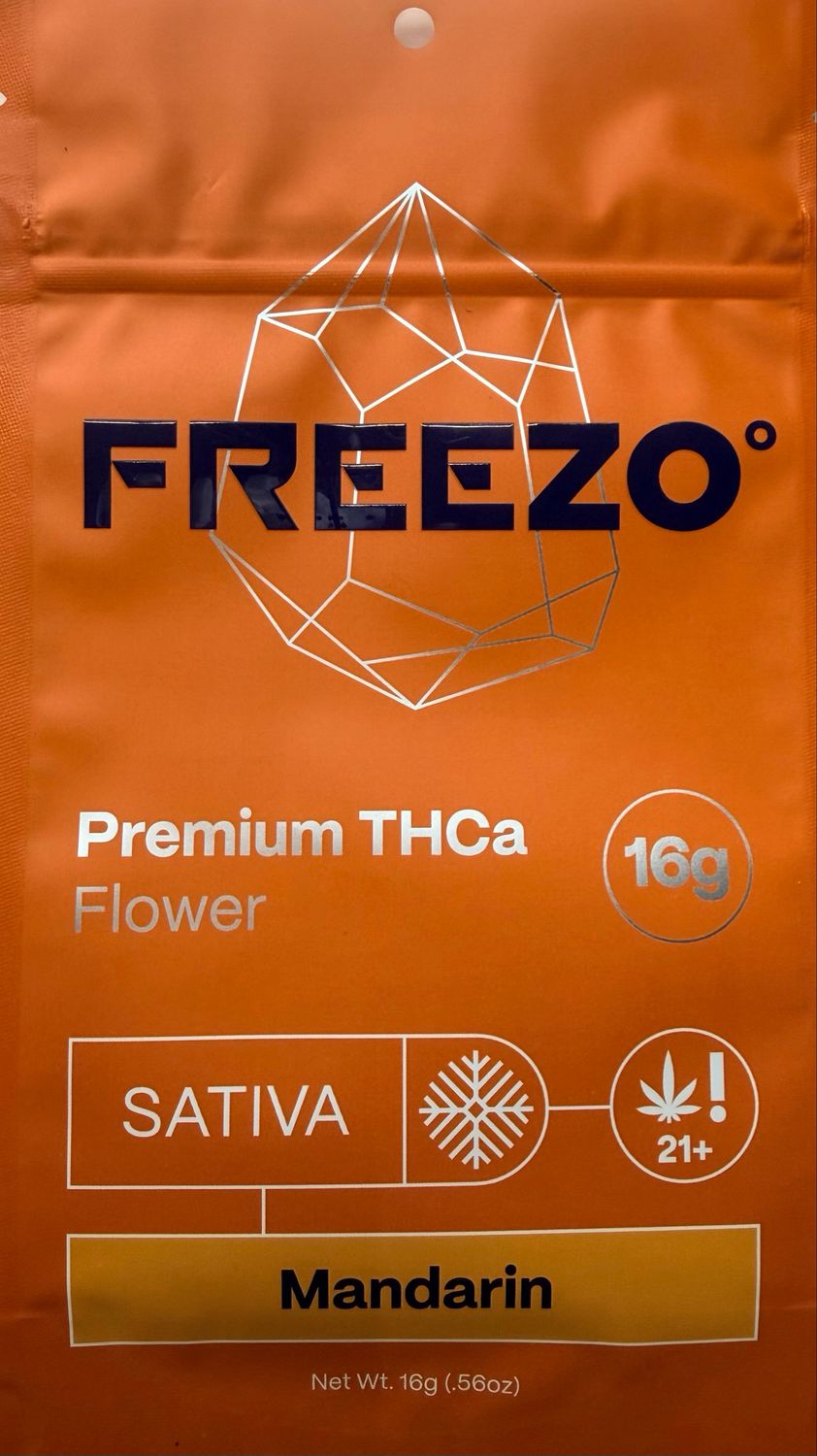 FREEZO: 16g Flower (smalls) Uncoated - Mandarin SATIVA/HYBRID