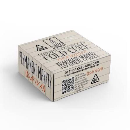 HIGHER EDUCATION: 2g Cold Cure THCA Budder Dabs - Permanent Marker SATIVA