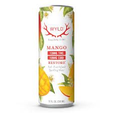 WYLD: 10mg D9 THC Infused Sparking Water - Mango