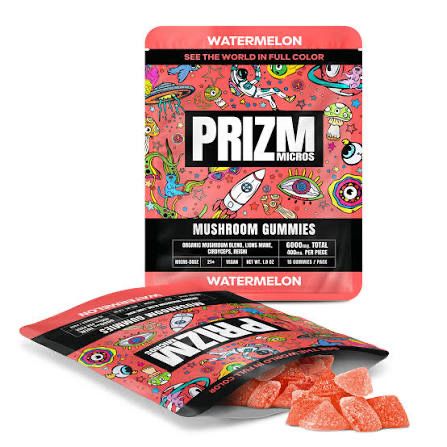 PRIZM Micros: 4000mg Magic Mushroom Gummies - Watermelon
