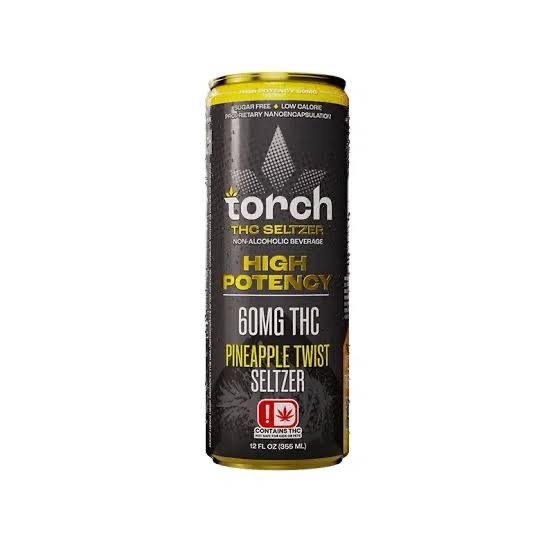 Torch: 60mg THC Seltzer - Pineapple Twist
