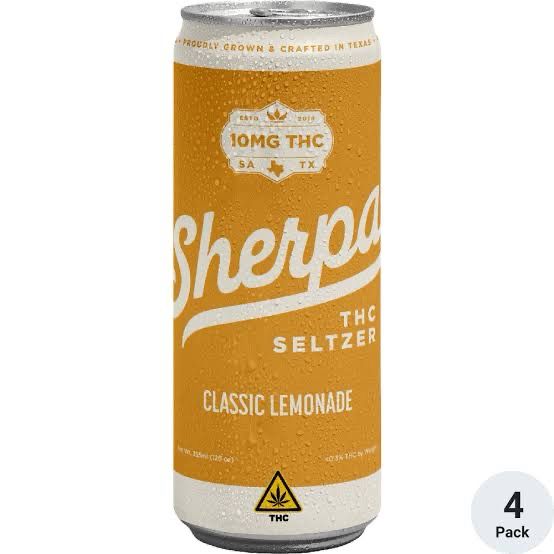 Sherpa: 10mg THC Seltzer - Classic Lemonade