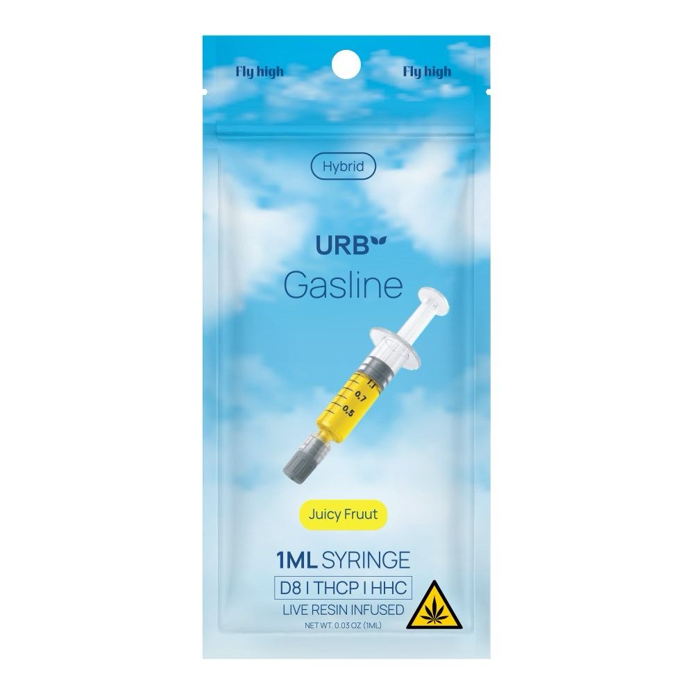URB Gasline: 1ML Syringe • Live Resin Infused - Juicy Fruut HYBRID