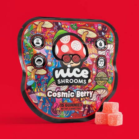 Nice Shrooms: 15pcs Mushroom Gummies - Cosmic Berry