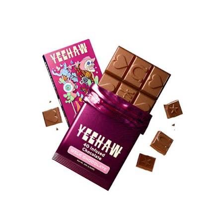 YEWHAW: 4g Infused Chocolate - Strawberry Milk