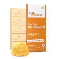Erth Wellness: 100mg Live Resin THC Chocolate - Orange Creamsicle
