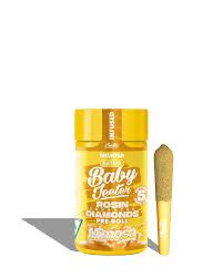 Baby Jeeter: 5pk INFUSED Pre-Rolls • Rosin Enhanced Diamonds - Mimosa SATIVA