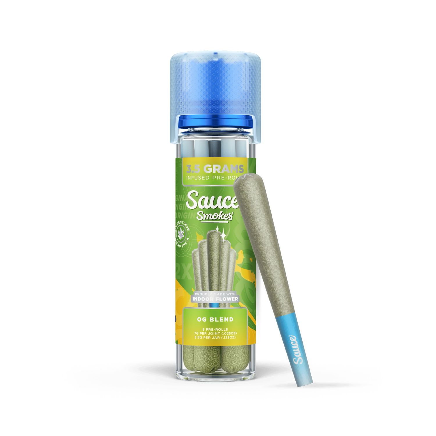 Sauce Smokes: 5pk INFUSED Pre-Rolls - OG Blend