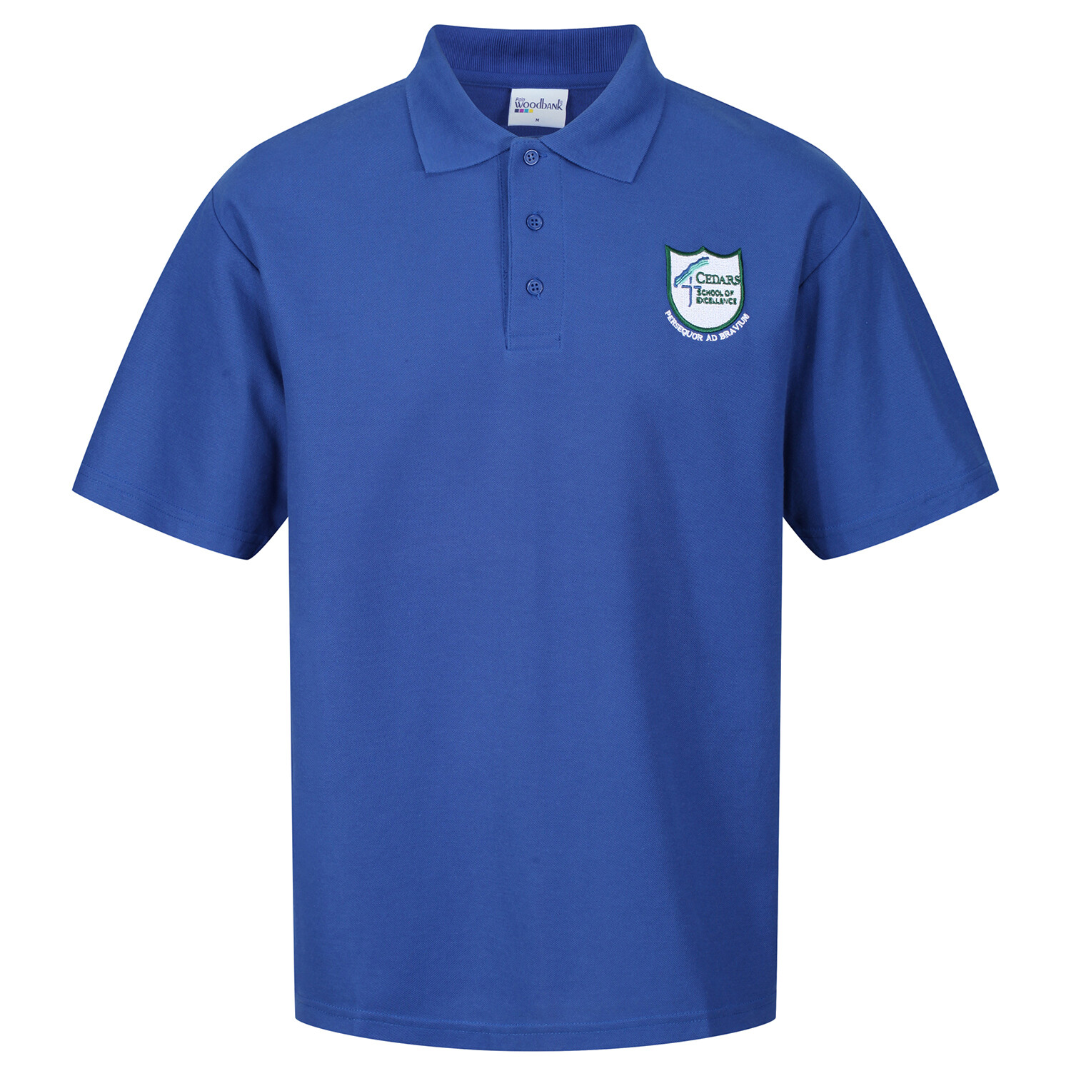 Cedars School PE Polo Shirt in Royal (P7-S6)