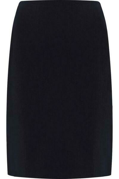 'Honiton' Hipster Stretch Skirt in Navy