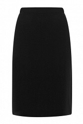'Honiton' Hipster Stretch Skirt in Black
