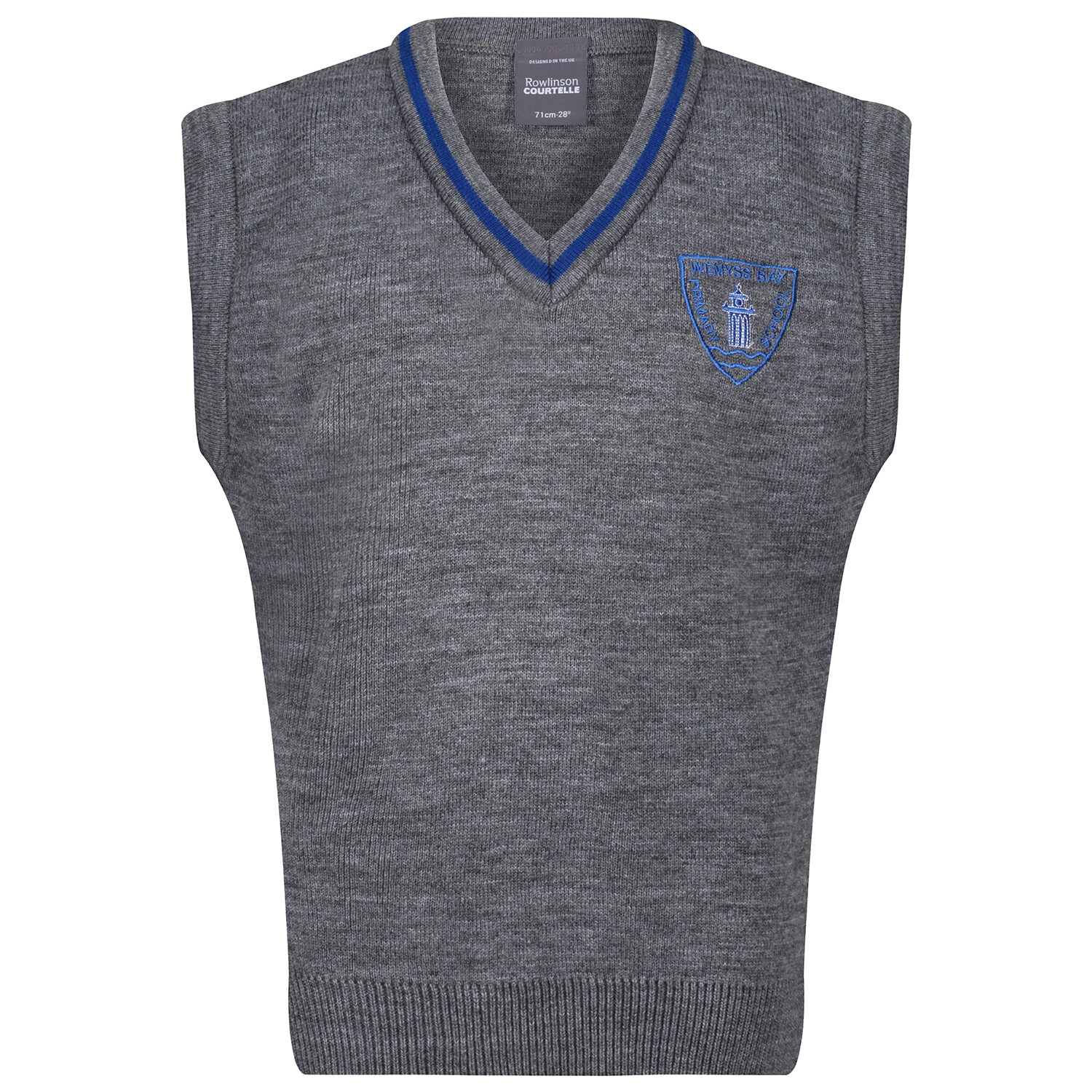 Wemyss Bay Primary Knitted Tank Top with stripe