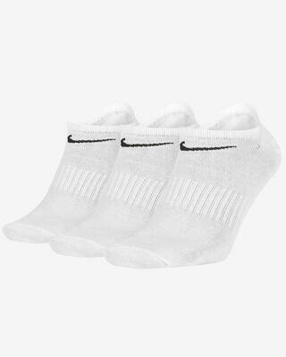 Nike No-Show Trainer PE Socks (3 pair pack with choice of colour)