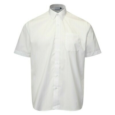 Short Sleeve Shirt in White for Boys by Banner