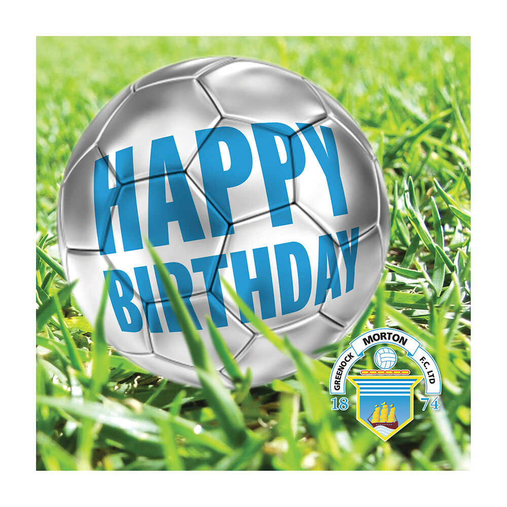 Morton Happy Birthday Card (Blank Inside) (RCSB03HBFootball6) NEW