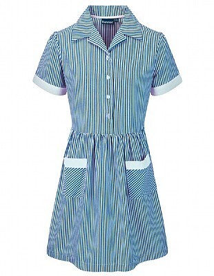 Cedars School Summer Dress (P1-P6) in blue and white