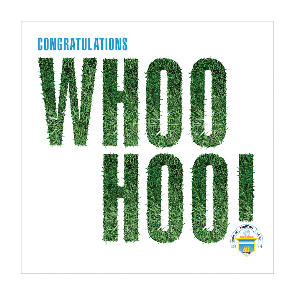 Morton 'Congratulations' Card (Blank Inside) (RCSCS01 WhooHoo) NEW