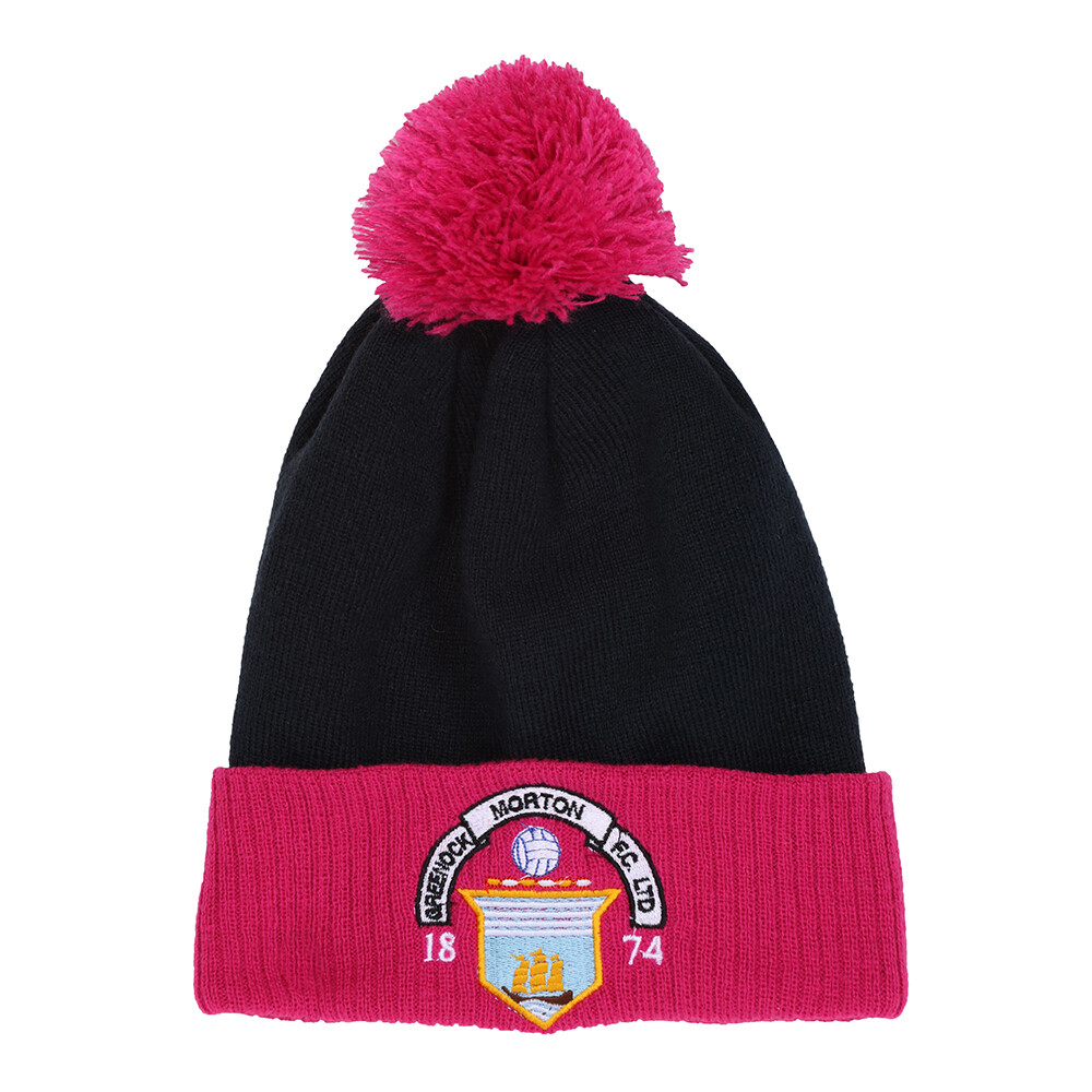 Morton Bobble Hat (RCSB451 Navy/PINK) NEW