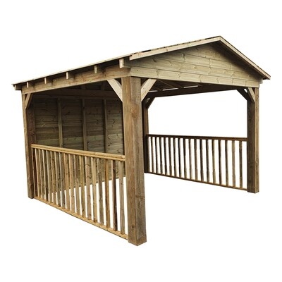 Timber Gazebo with apex roof (3x4m)