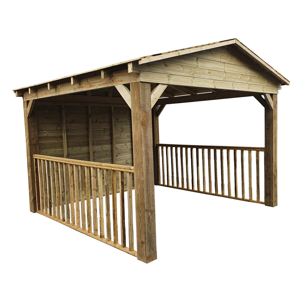 Timber Gazebo with apex roof (3x5m)