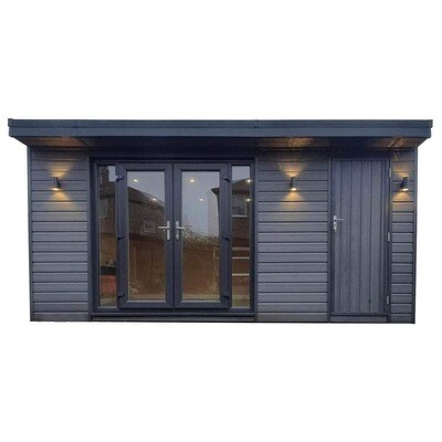 Composite Garden Room + Storage combo in Slate (6mx3m)