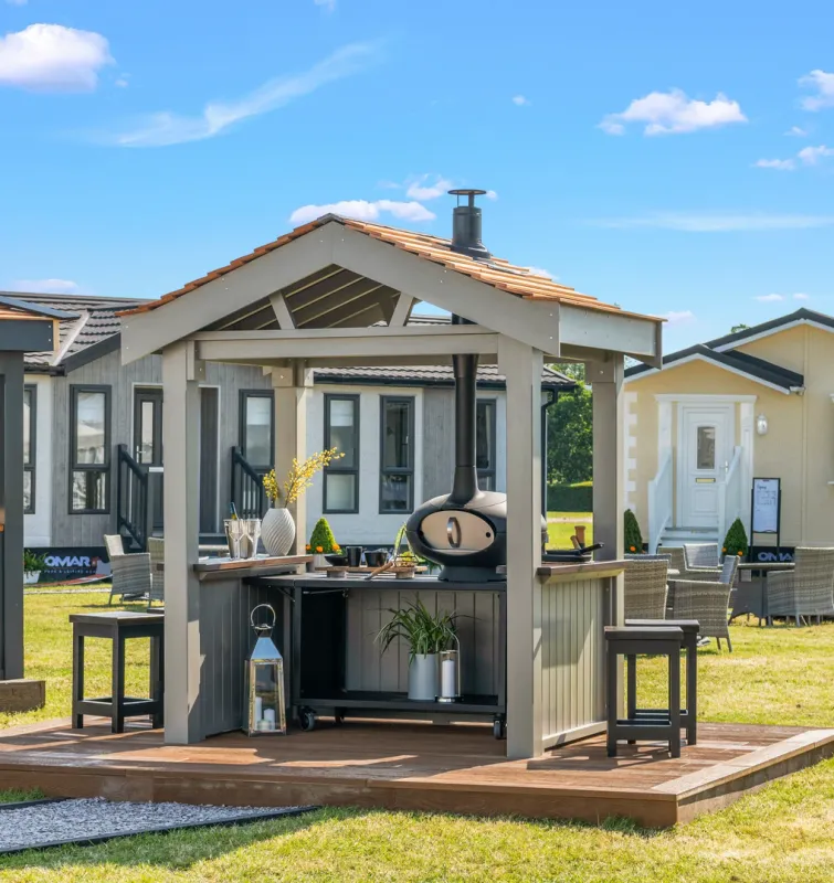 Luxury Cooking Gazebo with Morso forno oven deluxe 2m x 1.5m