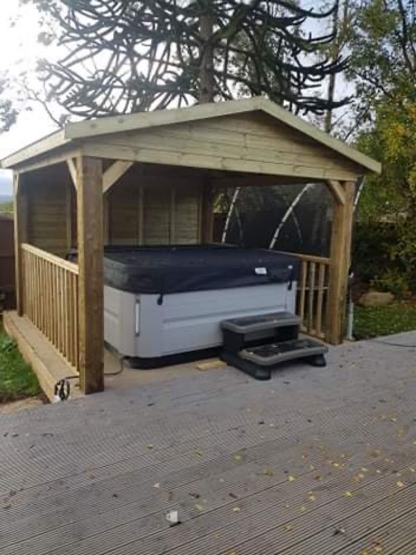 Timber Gazebo with apex roof (3x4m)
