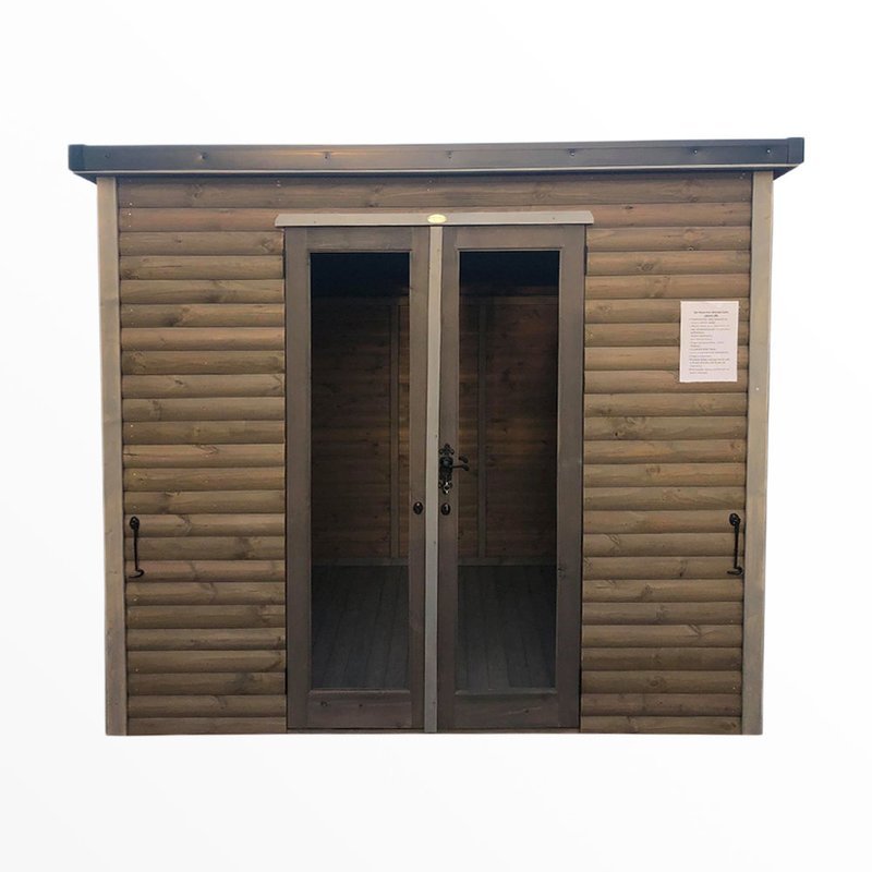 Insulated Washed Grey Cabin 12x6'
