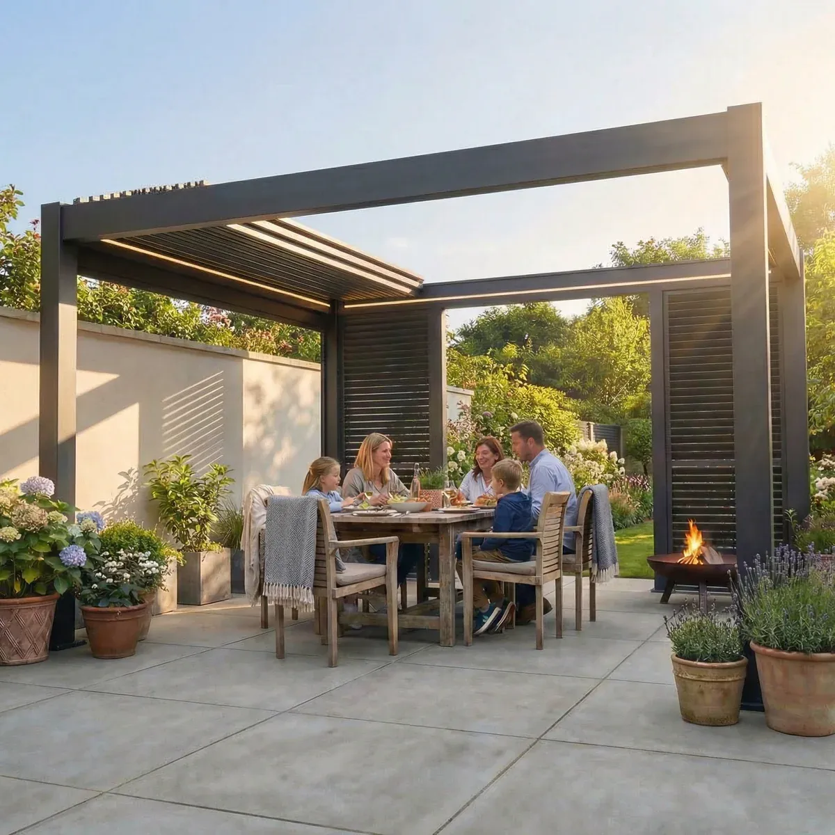 Retractable Manual Pergola Retractable Manual Pergola