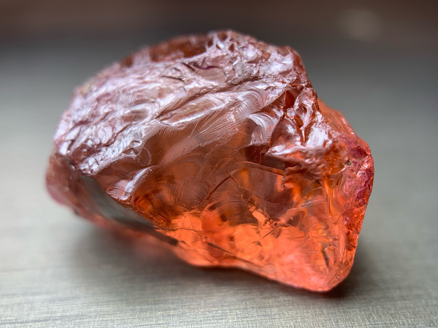 BRIGHT PEACHY PINK TOURMALINE 18.62ct