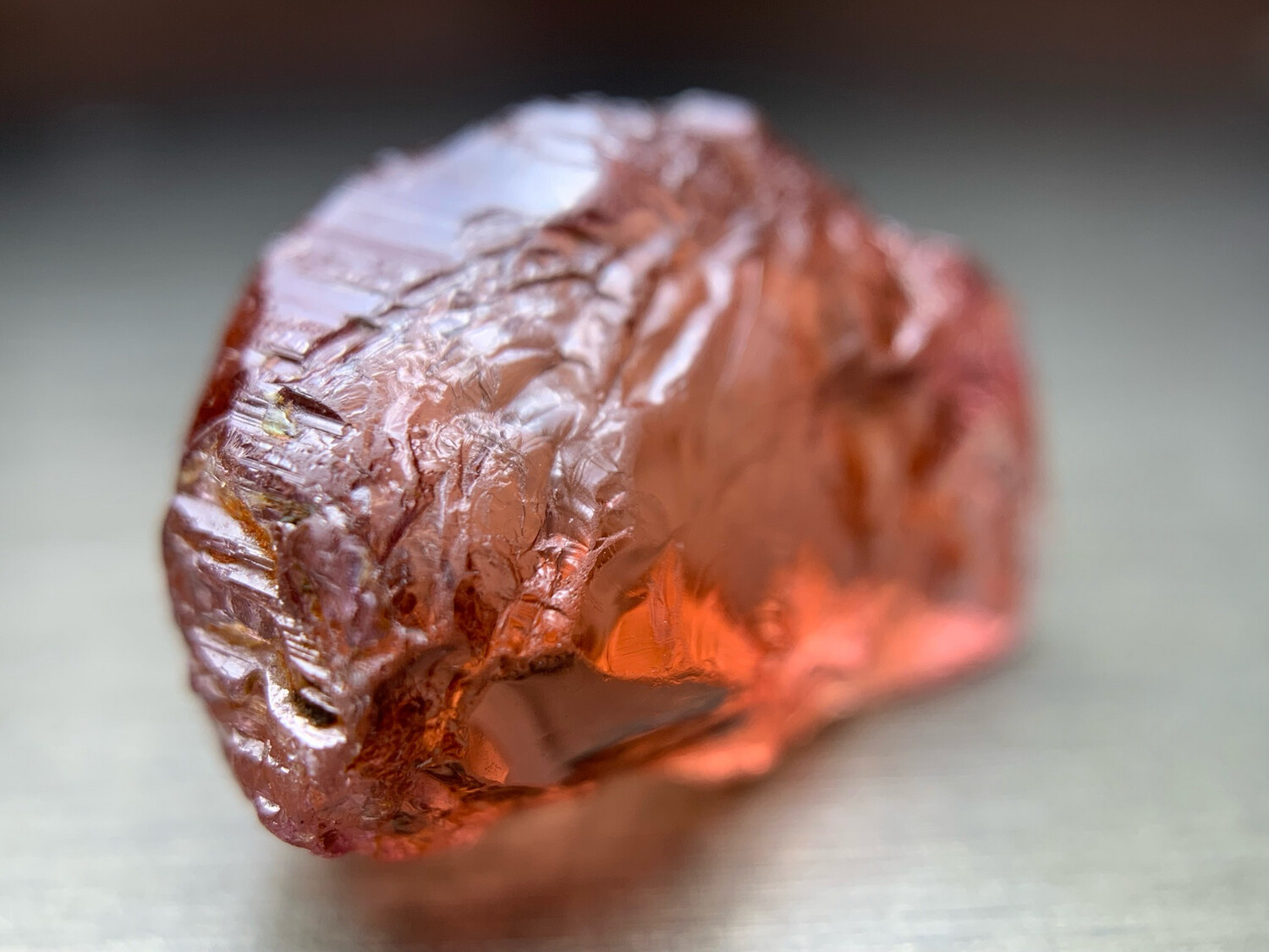BRIGHT PEACHY PINK TOURMALINE 18.62ct