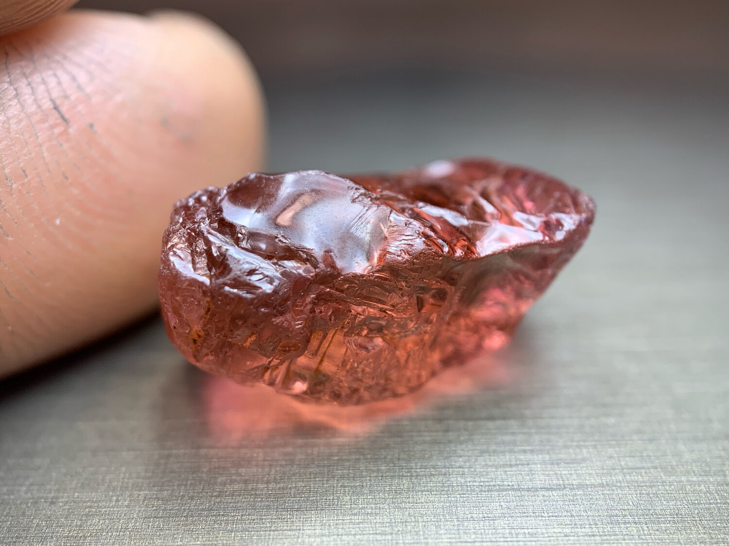 BRIGHT PEACHY PINK TOURMALINE 18.62ct