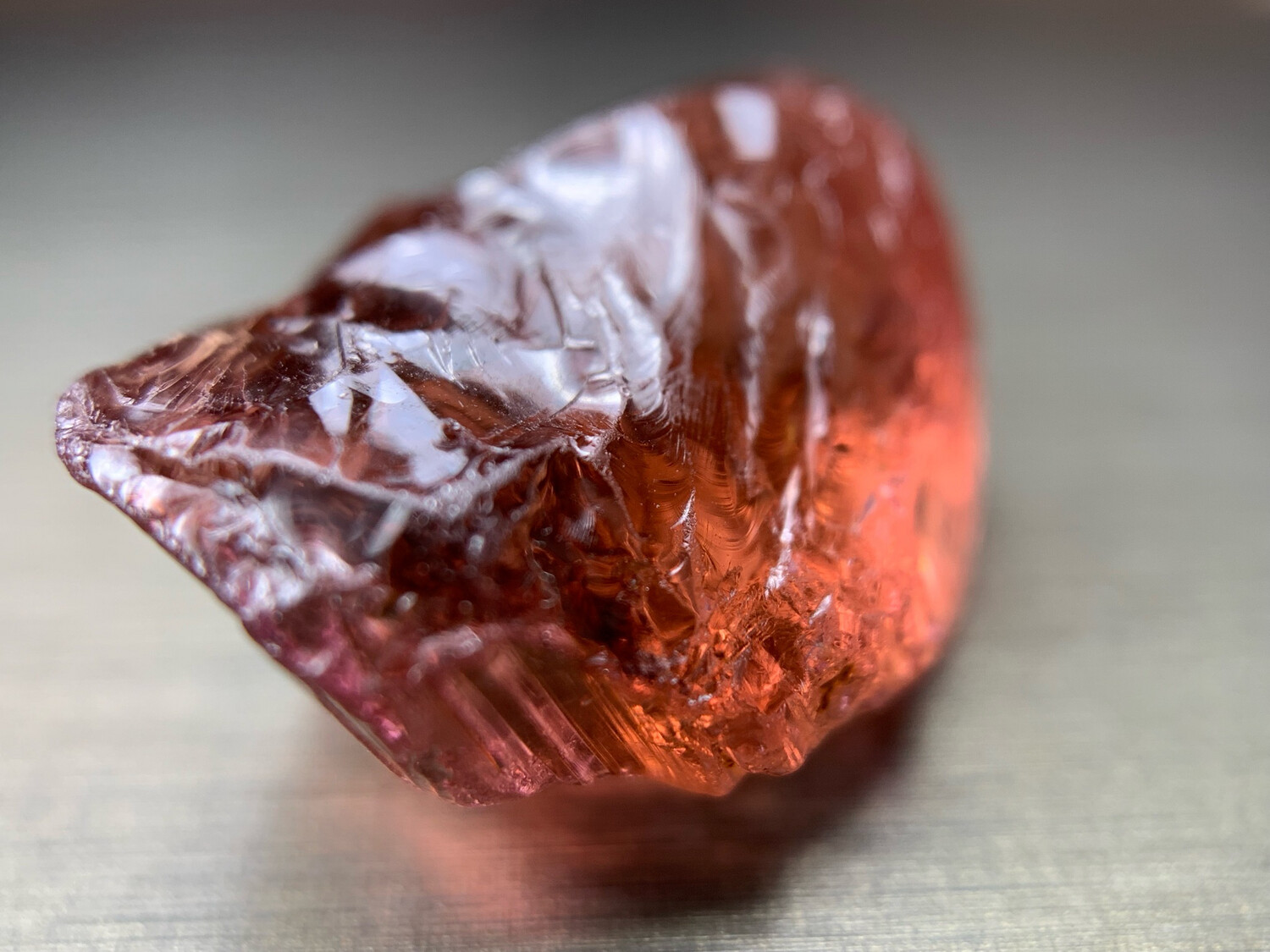 BRIGHT PEACHY PINK TOURMALINE 18.62ct